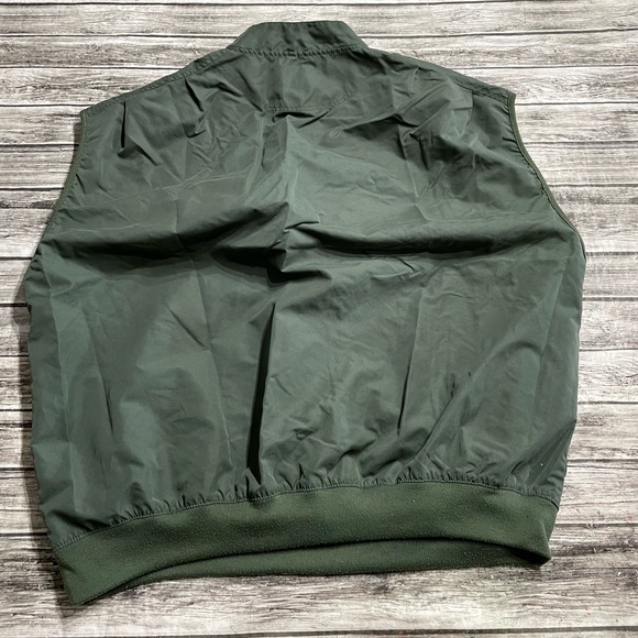 Eagles Ridge Mens XL (like 2XL) 1/4 Snap Green Polyester Golf Vest Pullover - Picture 8 of 9